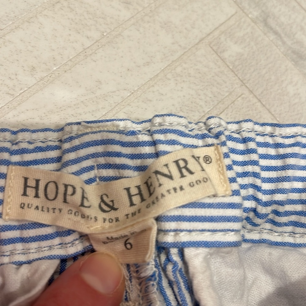 Boys Blue and White Seersucker pants, size 6 - Picture 4 of 5